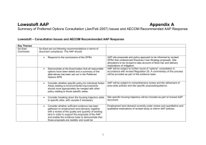 Item 10 - Appendix A Analysis of Response to the Preferred Options