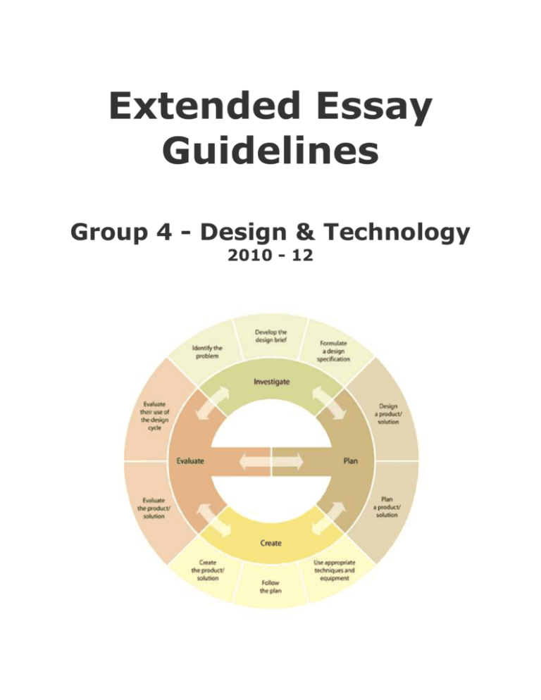 design and technology extended essay