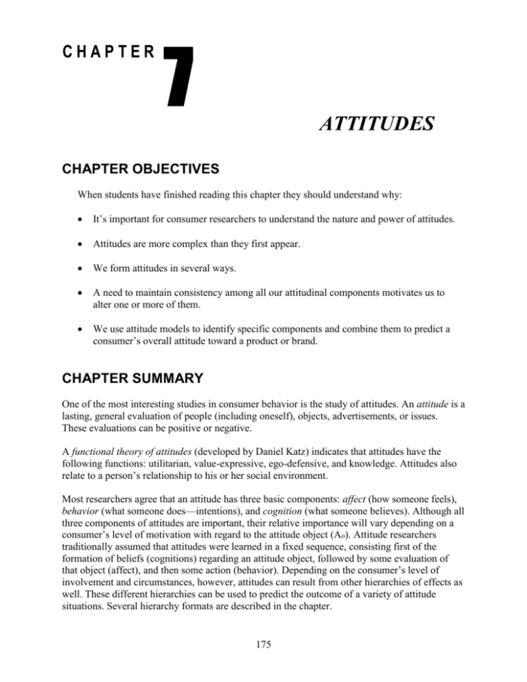 thesis study about attitudes