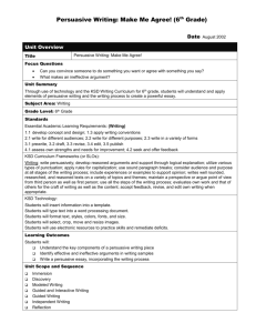 Unit Plan Template - Kent School District