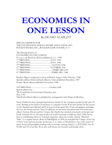 preface - Foundation for Economic Education