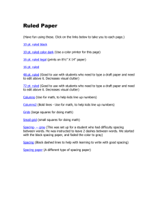 lined paper document
