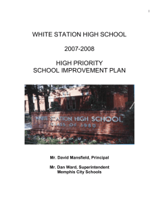 White Station High School Improvement Plan (TSIPP)