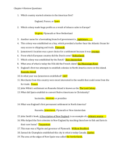 Chapter 4 Review Questions Which country started colonies in the