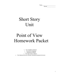 Point of View Homework