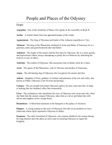 People and Places of the Odyssey