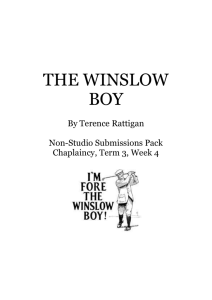 THE WINSLOW BOY- By Terence Rattigan