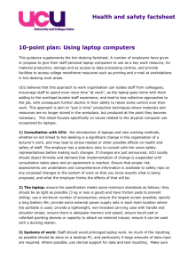 10-point plan: Using laptop computers