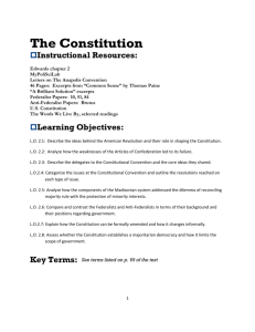 The Constitution Instructional Resources: Edwards chapter 2