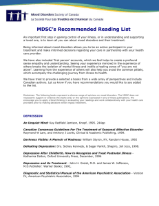 MDSC Recommended reading list.doc