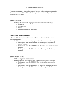 TCQE Paragraph Packet 2012