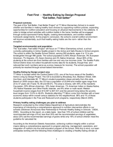 Healthy Eating by Design Proposal (draft 4-2-05)