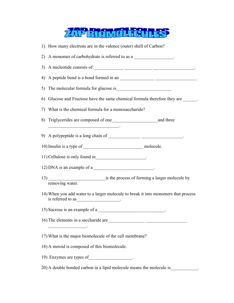 what type of biomolecule is insulin