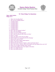 NC Theta Pledge Test Questions