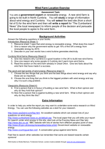Wind Farm Location Exercise