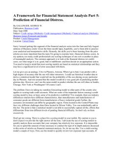 A Framework for Financial Statement Analysis Part 5
