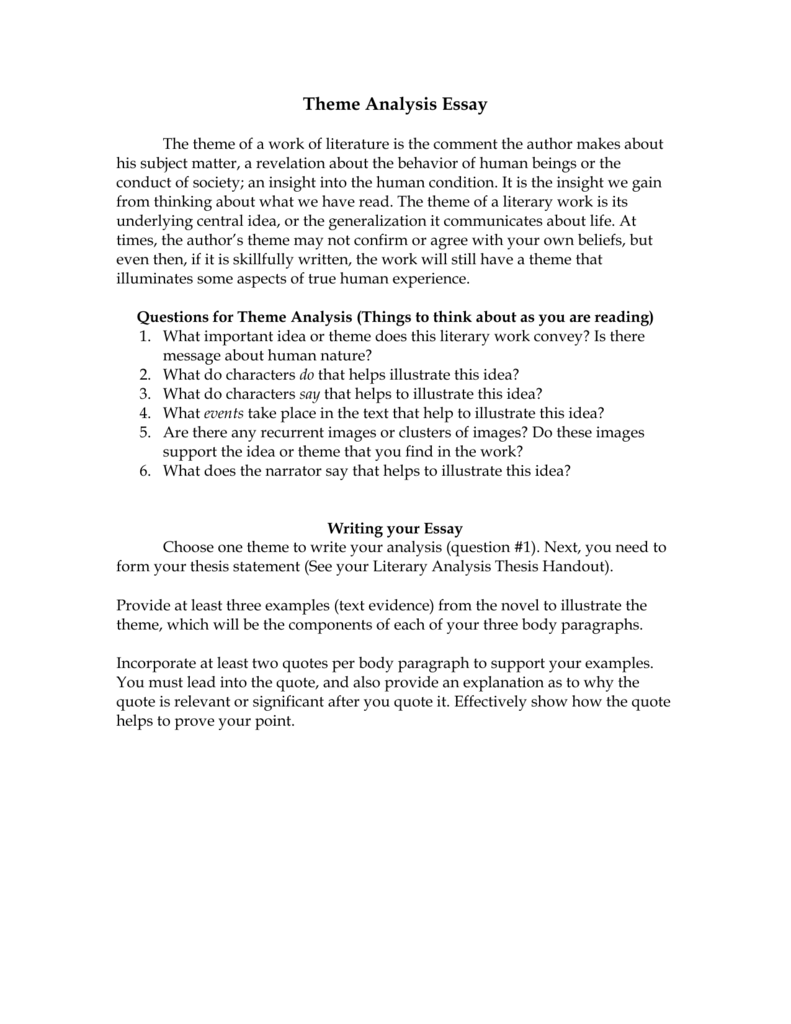 Theme essay examples! essayer de ne pas rire ayoub Global language english essay essay on theme