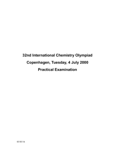 32nd International Chemistry Olympiad