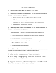 affirmative action graded discussion