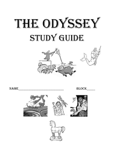 Odyssey questions from book - packet