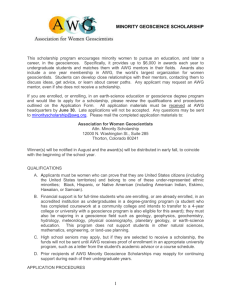 Application - Association for Women Geoscientists