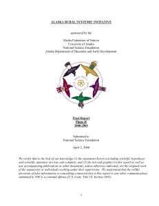 AKRSI Final Report - Alaska Native Knowledge Network