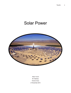 Solar Power Essay -FD