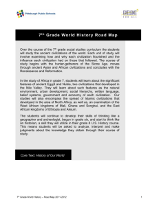 7th Grade Roadmap