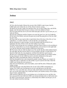 Joshua - Bible, King James Version
