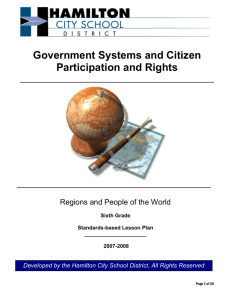 Government Systems and Citizen Participation