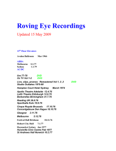 ROVING EYE RECORDINGS