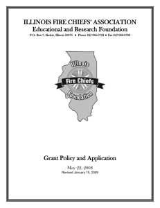 Grant Policy and Application - Illinois Fire Chiefs Association
