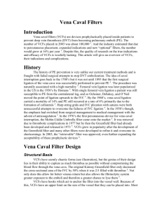 Caval filters.doc - This Is Not A Clinic