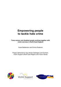 Empowering people to tackle hate crime