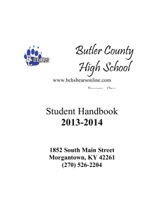 Student Handbook - Butler County Schools