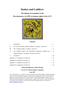 Research Paper - ACT Human Rights Commission
