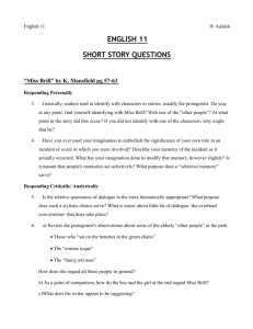 English 11 Story Questions