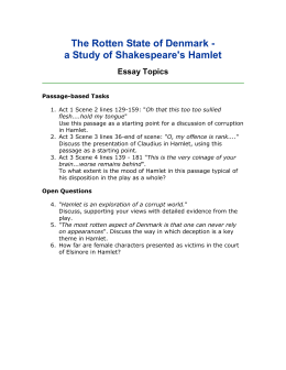 Introduction hamlet essay revenge:::Introduction Hamlet ...