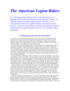 The Beginning of the American Legion Riders
