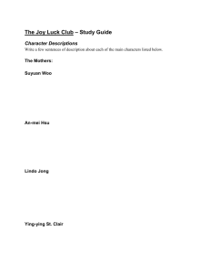 The Joy Luck Club – Study Guide