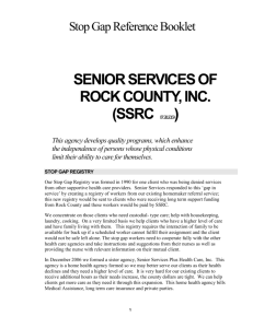 Report - Senior Services of Rock County