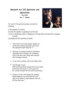 Macbeth Act III Questions and Quotations.doc