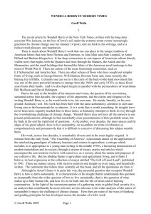 Wendell Berry in modern times (Microsoft Word .doc)