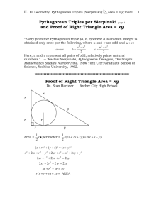 Pythagorean Triples per Sierpinski page 8