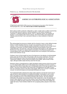 Is A Research Paper An Essay Body Ritual Among The Nacirema English Learning Essay also Proposal Essay Topics Examples Nacirema Essay Assignmentdoc Example Essay Thesis