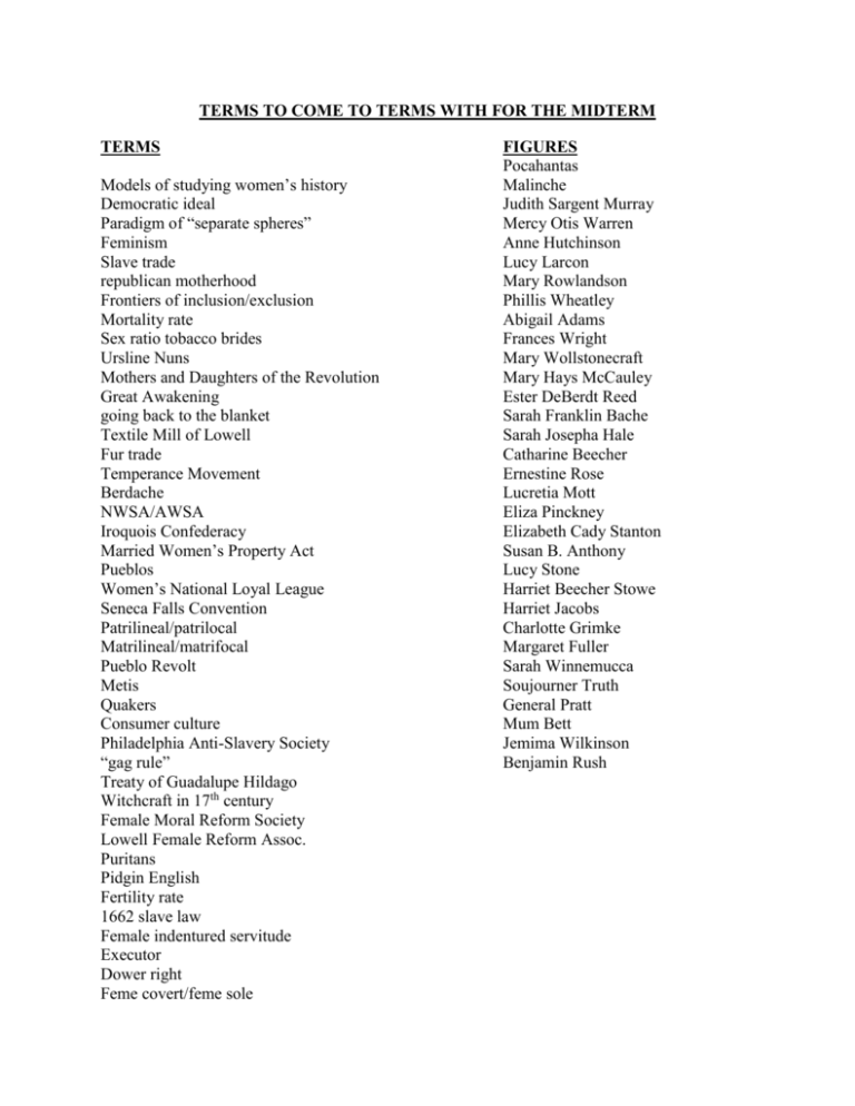 terms-to-come-to-terms-with-for-the-midterm-terms