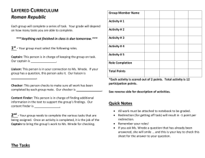 Layered Curriculum Roman Republic Each group will complete a