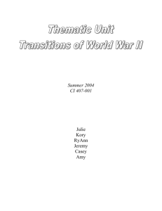 Transitions of WWII.doc