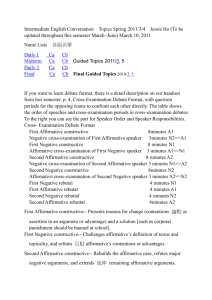 Intermediate English Conversation Topics Spring 2010/3/4 Jessie Ho