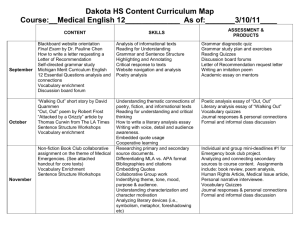 ME12 Course Curriculum Map